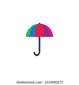 Umbrella logo template vector icon illustration
