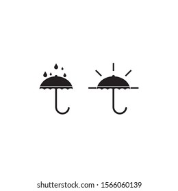 Umbrella logo template vector icon illustration