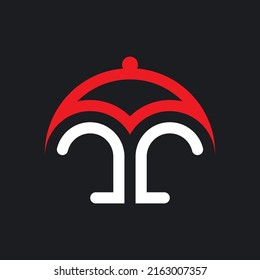 Umbrella logo template vector icon