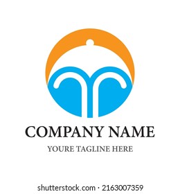 Umbrella logo template vector icon
