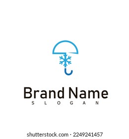 umbrella logo vector design isolated