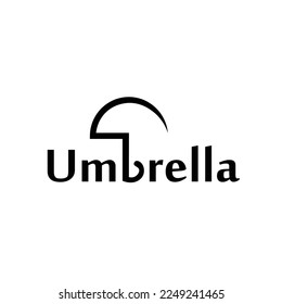 umbrella logo vector design isolated