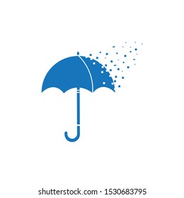 umbrella logo vector icon template
