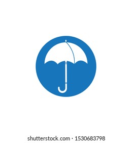 umbrella logo vector icon template
