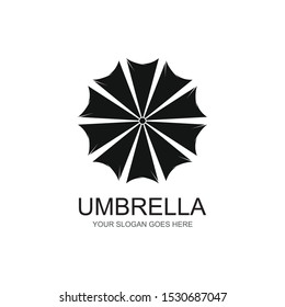 umbrella logo vector icon template