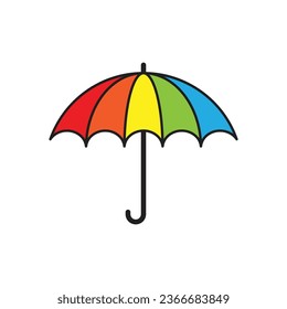 Umbrella logo vector icon  template Illustration design