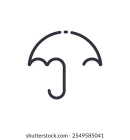 Modelo de ícone de vetor de logotipo de guarda-chuva Design de ilustração