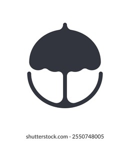 Ilustración de Plantilla de icono de Vector de logotipo de paraguas