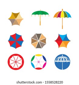 umbrella logo vector template design