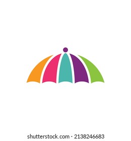 umbrella logo vector template icon design