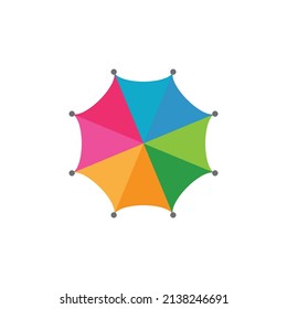 umbrella logo vector template icon design