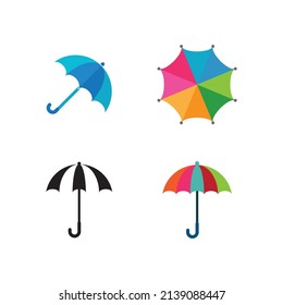 umbrella logo vector template icon design