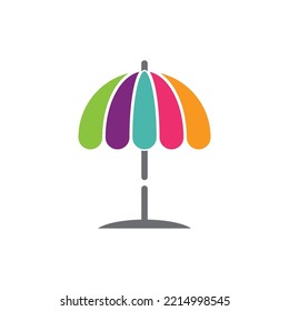 umbrella logo vector template icon design