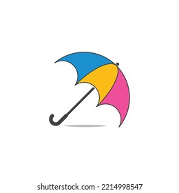 umbrella logo vector template icon design
