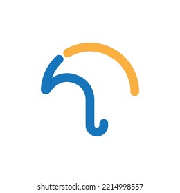 umbrella logo vector template icon design