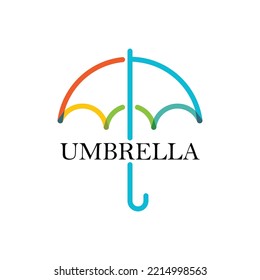 umbrella logo vector template icon design