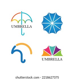 umbrella logo vector template icon design