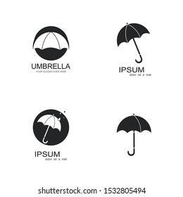 umbrella logo vector template illustration design