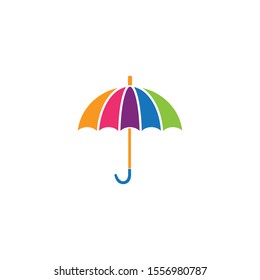 umbrella logo vector template illustration
