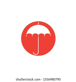 umbrella logo vector template illustration
