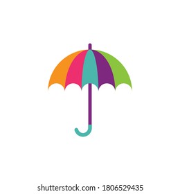 umbrella logo vector template illustration