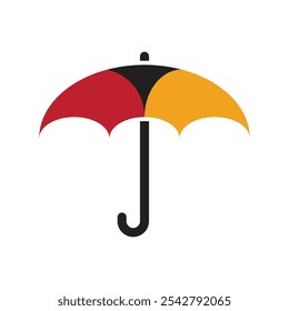 Diseño de ilustración de Plantilla de Vector de logotipo de paraguas