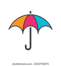 umbrella logo vector template illustration design