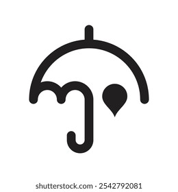 umbrella logo vector template illustration design
