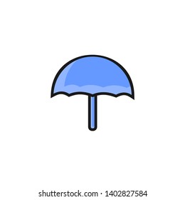 umbrella logo with a white background
