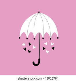 umbrella with love design