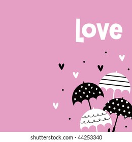 umbrella with love design