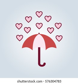 umbrella with love design
