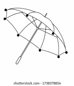 Regenschirm für Animationen und Karten. Ihre Arbeit braucht unsere Vektoren. Vektor.