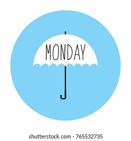 Umbrella Monday Symbol