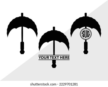 Silueta de ilustración de un vector monograma