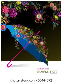  umbrella nature theme background with place for your text