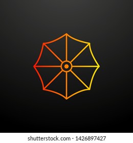 umbrella nolan icon. Elements of camping set. Simple icon for websites, web design, mobile app, info graphics