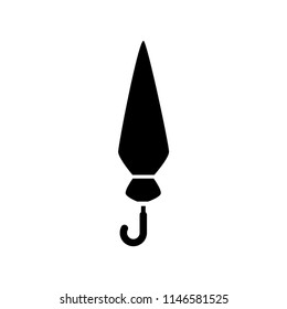 umbrella, not opened, closed icon vector template