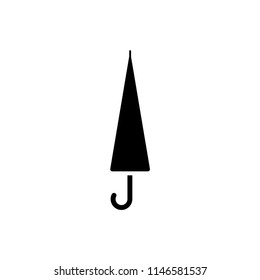umbrella, not opened, closed icon vector template