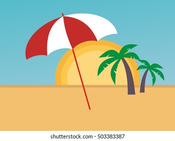 umbrella on the beach