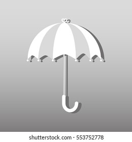 umbrella on a gray background