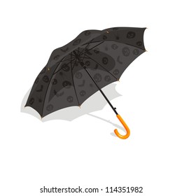 Umbrella on a Halloween