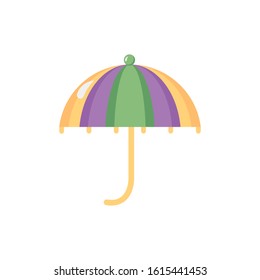 umbrella open accesory isolated icon vector illustration design