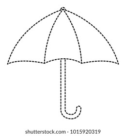 umbrella open isolated icon