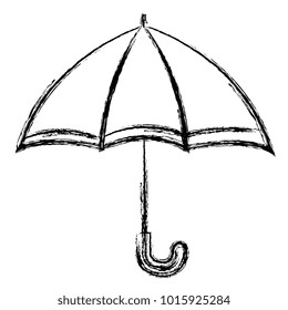 umbrella open isolated icon