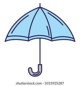 umbrella open isolated icon