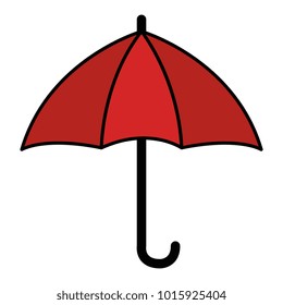 umbrella open isolated icon