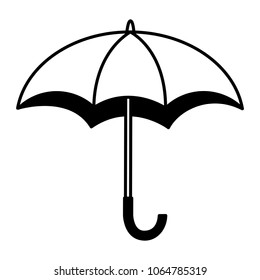 umbrella open isolated icon