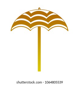 umbrella open isolated icon