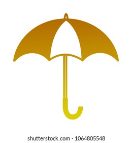 umbrella open isolated icon